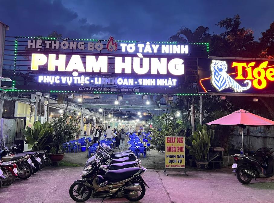 Bò tơ Năm Sánh Phạm Hùng - Quán nhậu Bình Chánh thu hút khách nhất
