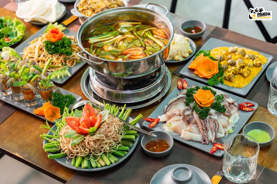 Panda Beer Garden có nhiều món nhậu hấp dẫn