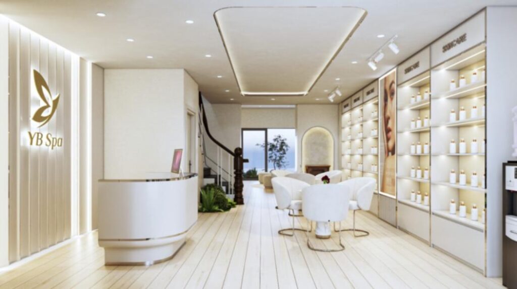 Viện Thẩm Mỹ YB Spa có không gian chuyên nghiệp